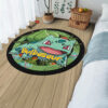 Pokemon Bulbasaur Round Rug Anime Room Mats