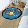 Pokemon Lucario Round Rug Anime Room Mats