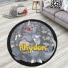 Pokemon Rhydon Round Rug Anime Room Mats