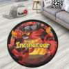 Pokemon Incineroar Round Rug Anime Room Mats