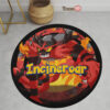 Pokemon Incineroar Round Rug Anime Room Mats