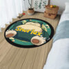 Pokemon Snorlax Round Rug Anime Room Mats