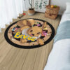 Pokemon Eevee Round Rug Anime Room Mats