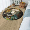 Suzuha Amane Round Rug Custom Circle Carpet