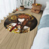 Kurisu Makise Round Rug Custom Circle Carpet