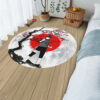 Cherry Blossom Rock Lee Round Rug Custom Circle Carpet