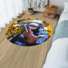 One Piece Manga Trafalgar D Law Round Rug Custom Circle Carpet