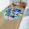 ReZero Felix Argyle Round Rug Custom Circle Carpet