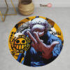 One Piece Manga Trafalgar D Law Round Rug Custom Circle Carpet