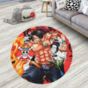 One Piece Manga Portgas D Ace Round Rug Custom Circle Carpet