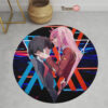 Darling In The Franxx Zero Two and Hiro Round Rug Custom Circle Carpet