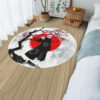 Cherry Blossom Pain Round Rug Custom Circle Carpet