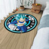 Dragon Ball Vegeta Blue Round Rug Custom Circle Carpet