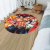 One Piece Manga Portgas D Ace Round Rug Custom Circle Carpet