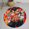 One Piece Manga Portgas D Ace Round Rug Custom Circle Carpet