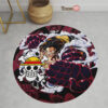 One Piece Manga Monkey D Luffy Gear 4 Round Rug Custom Circle Carpet