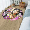 One Piece Manga Nico Robin Round Rug Custom Circle Carpet