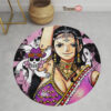 One Piece Manga Nico Robin Round Rug Custom Circle Carpet