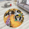 One Piece Manga Brook Round Rug Custom Circle Carpet