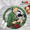 One Piece Manga Roronoa Zoro Round Rug Custom Circle Carpet