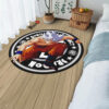 Dragon Ball Goku Ultra Instinct Round Rug Custom Circle Carpet