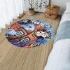 One Piece Manga Jinbe Round Rug Custom Circle Carpet