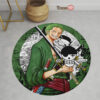 One Piece Manga Roronoa Zoro Round Rug Custom Circle Carpet