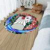 Demon Slayer Tanjiro Hanafuda Round Rug Custom Circle Carpet