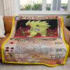 Dark Tyranitar Neo Destiny Custom Pokemon Blanket