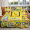 Anime Thicc Pikachu Cards Custom 2-Side Printed Thicken Pokemon Blanket