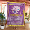 Anime Pokemon Stone Mew Custom Pokemon Blanket