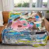 Mega Lopunny & Jigglypuff GX Cosmic Eclipse Custom Pokemon Blanket