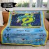 1st Gyarados Card Personalized Pokemon Blanket