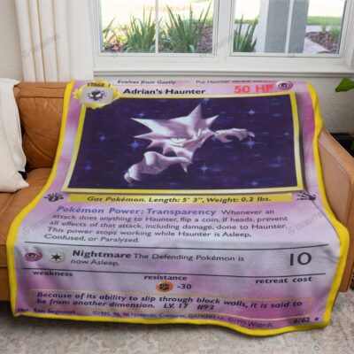 Adrian's Haunter Custom 2-Side Printed Thicken Pokemon Blanket