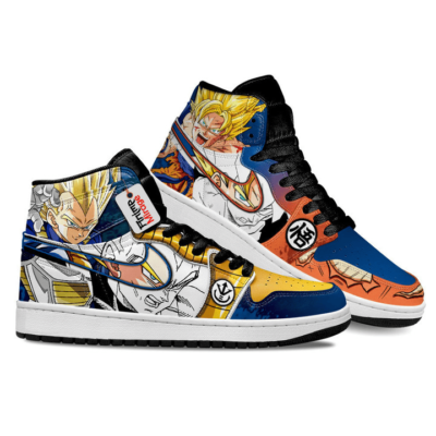 Vegeta and Goku Super Saiyan J1 Sneakers Anime