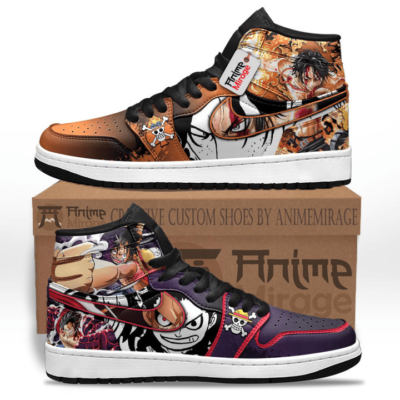 Portgas D. Ace and Luffy J1 Sneakers Anime