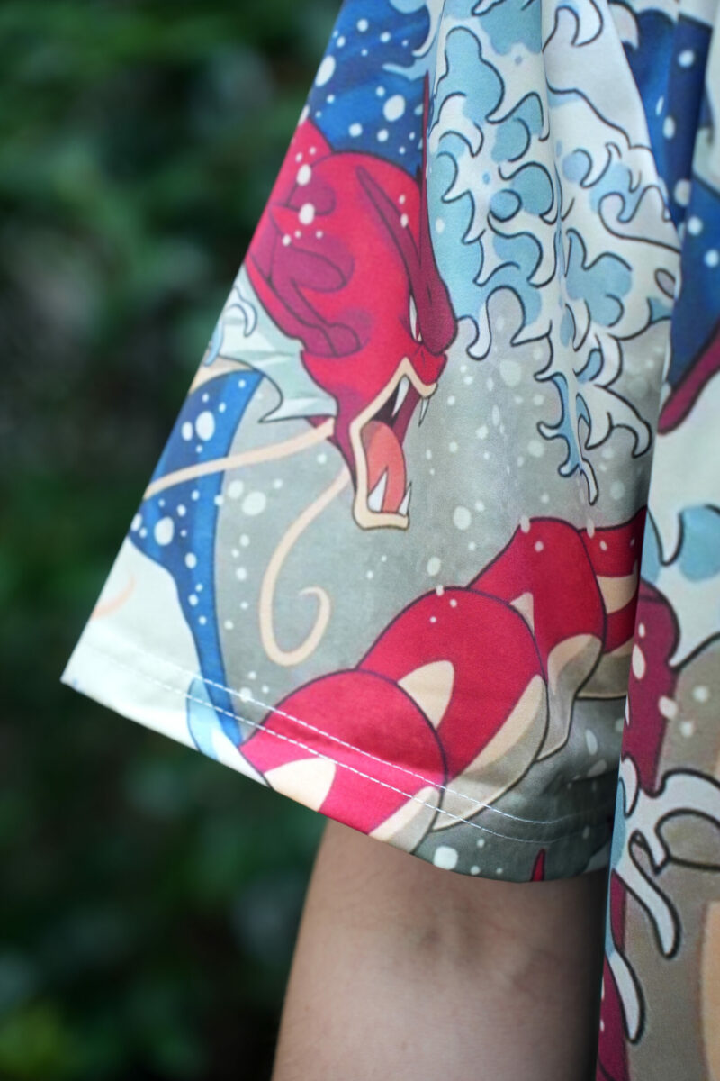 Red gyarados Pokemon Hawaiian Shirt