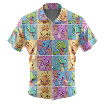 Hoenn Starter Pokemon Hawaiian Shirt