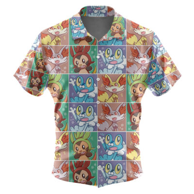 Kalos Starter Pokemon Hawaiian Shirt