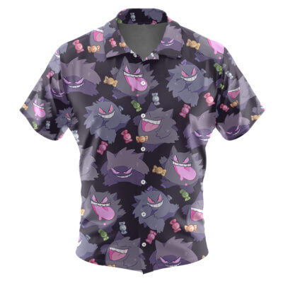 Gengar Pattern Pokemon Hawaiian Shirt
