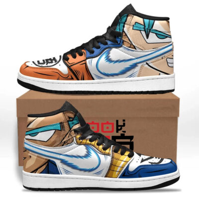 Goku and Vegeta JD1s Sneakers Dragon Ball Custom Anime Shoes