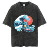 Kanagawa Turtle Surfer Surfing Squirtle Pokemon T-shirt