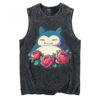 Spring Snoozing Snorlax Pokemon Tank Top, Anime Tank Top