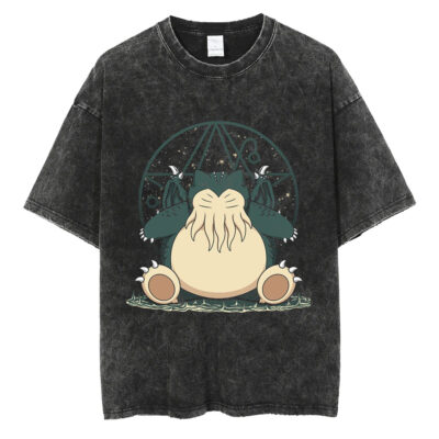 Snorthulhu Snorlax Pokemon T-shirt