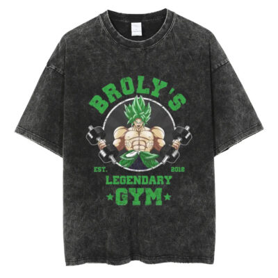 Broly Gym Dragon Ball Z T-shirt, Anime T-shirt
