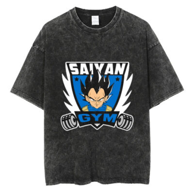 Vetega Saiyan Gym Dragon Ball Z T-shirt, Anime T-shirt