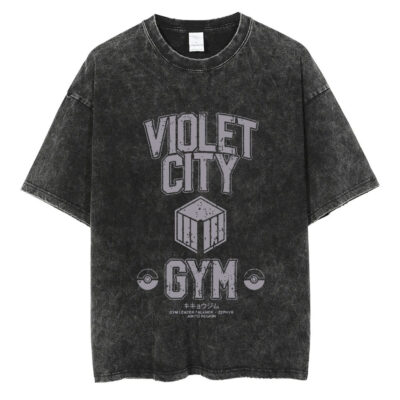 Violet City Pokemon T-shirt, Anime T-shirt