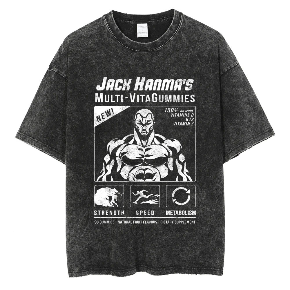 Jack Hanma's Multi-VitaGummies Baki T-shirt, Anime T-shirt