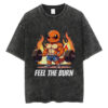 Feel The Burn Gym Pokemon T-shirt, Anime T-shirt