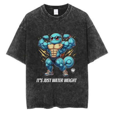 It’s Just Water Weight Gym Pokemon T-shirt, Anime T-shirt